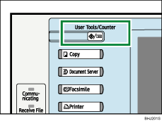 User Tools/Counter key illustration