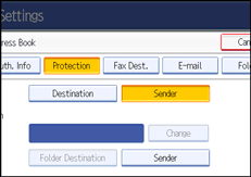 Operation panel screen illustration