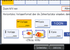 Die Abbildung zeigt die Betriebsbedienanzeige