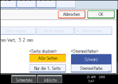 Die Abbildung zeigt die Betriebsbedienanzeige