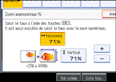 Illustration de l&apos;écran du panneau de commande.