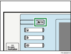 Illustration de la touche Compteur/Outils utilisateur