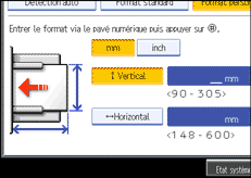 Illustration de l&apos;écran du panneau de commande