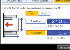 Illustration de l&apos;écran du panneau de commande