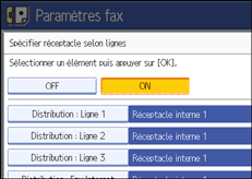 Illustration de l&apos;écran du panneau de commande