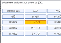 Illustration de l&apos;écran du panneau de commande.