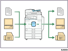 Illustration de l&apos;utilisation de documents stockés