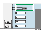 Illustration de la touche Compteur/Outils utilisateur.