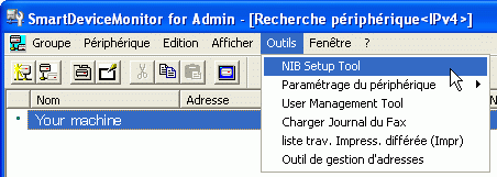 Illustration d'écran de l'application