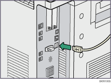 Illustration d&apos;une connexion USB