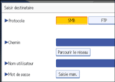 Illustration de l&apos;écran du panneau de commande