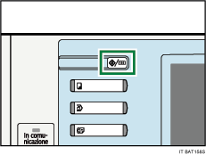 Illustrazione del tasto Strumenti utente/Contatore
