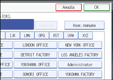 Illustrazione schermata pannello operativo