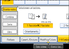 Illustrazione schermata pannello operativo