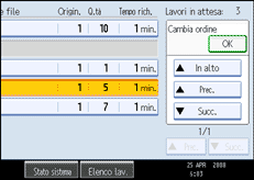 Illustrazione schermata pannello operativo