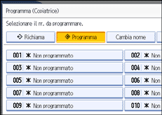 Illustrazione schermata pannello operativo