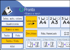 Illustrazione schermata pannello operativo
