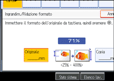 Illustrazione schermata pannello operativo