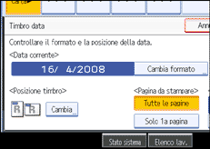 Illustrazione schermata pannello operativo