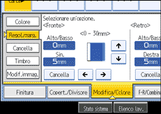 Illustrazione schermata pannello operativo