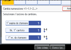 Illustrazione schermata pannello operativo