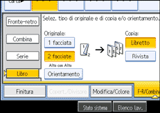 Illustrazione schermata pannello operativo