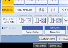 Illustrazione schermata pannello operativo