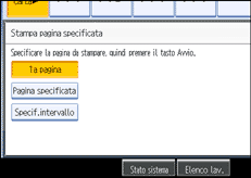 Illustrazione schermata pannello operativo