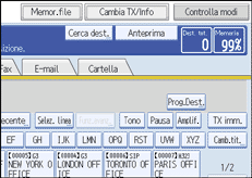 Figura relativa alla schermata del pannello operativo