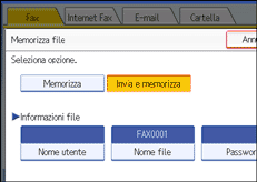 Figura relativa alla schermata del pannello operativo