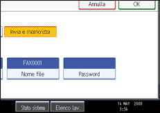 Figura relativa alla schermata del pannello operativo