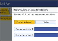 Figura relativa alla schermata del pannello operativo