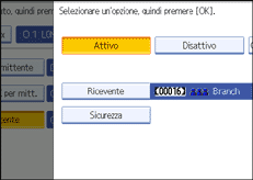 Figura relativa alla schermata del pannello operativo