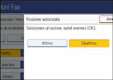 Figura relativa alla schermata del pannello operativo