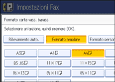 Figura relativa alla schermata del pannello operativo