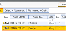 Figura relativa alla schermata del pannello operativo
