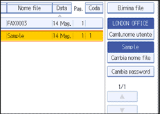 Figura relativa alla schermata del pannello operativo