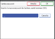 Figura relativa alla schermata del pannello operativo