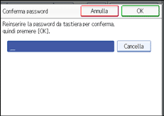 Figura relativa alla schermata del pannello operativo