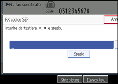 Figura relativa alla schermata del pannello operativo