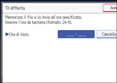 Figura relativa alla schermata del pannello operativo