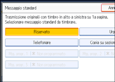 Figura relativa alla schermata del pannello operativo