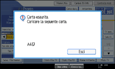 Figura relativa alla schermata del pannello operativo
