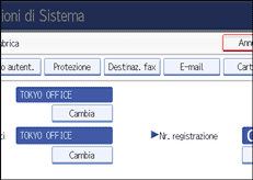 Figura relativa alla schermata del pannello operativo