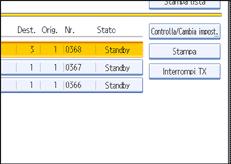 Figura relativa alla schermata del pannello operativo