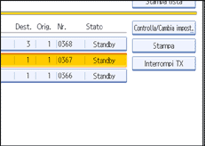 Figura relativa alla schermata del pannello operativo