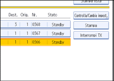 Figura relativa alla schermata del pannello operativo