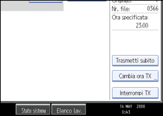 Figura relativa alla schermata del pannello operativo