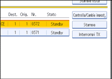 Figura relativa alla schermata del pannello operativo
