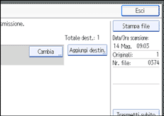 Figura relativa alla schermata del pannello operativo